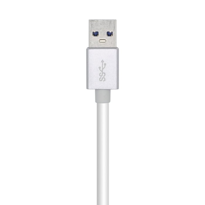 Aisens Adaptador USB 3.0 a Ethernet Gigabit 10/100/1000 Mbps A106-0504, Plata Aisens Adaptador USB 3.0 a Ethernet Gigabit 10/100/1000 Mbps A106-0504, Plata